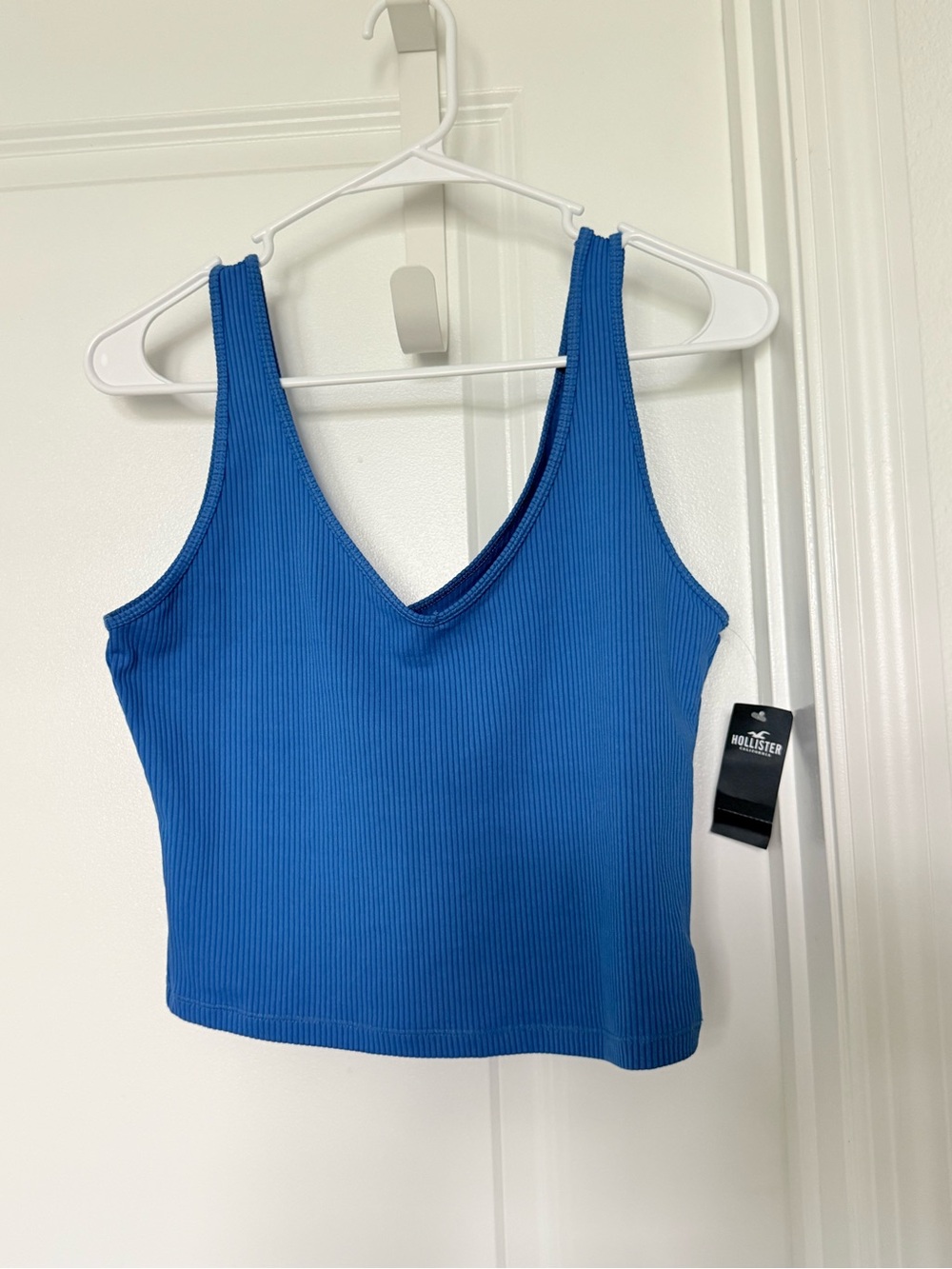 Hollister Ribbed V-Neck Bright Blue Camisole